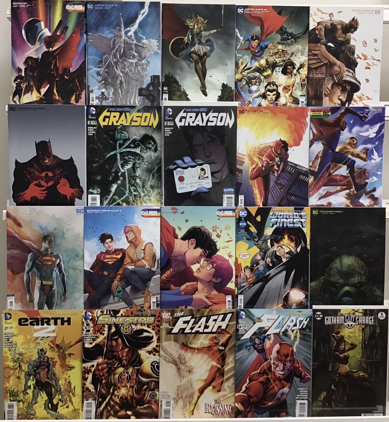 DC Variants - Flash, Gotham City Garage, Grayson, DC Pride - Comic Lot Of 20