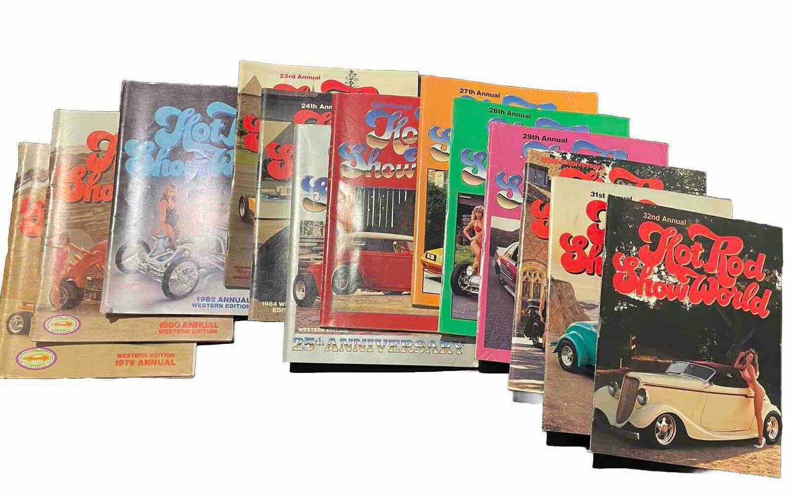 1979-1980s Vintage Hot Rod Show World Magazines
