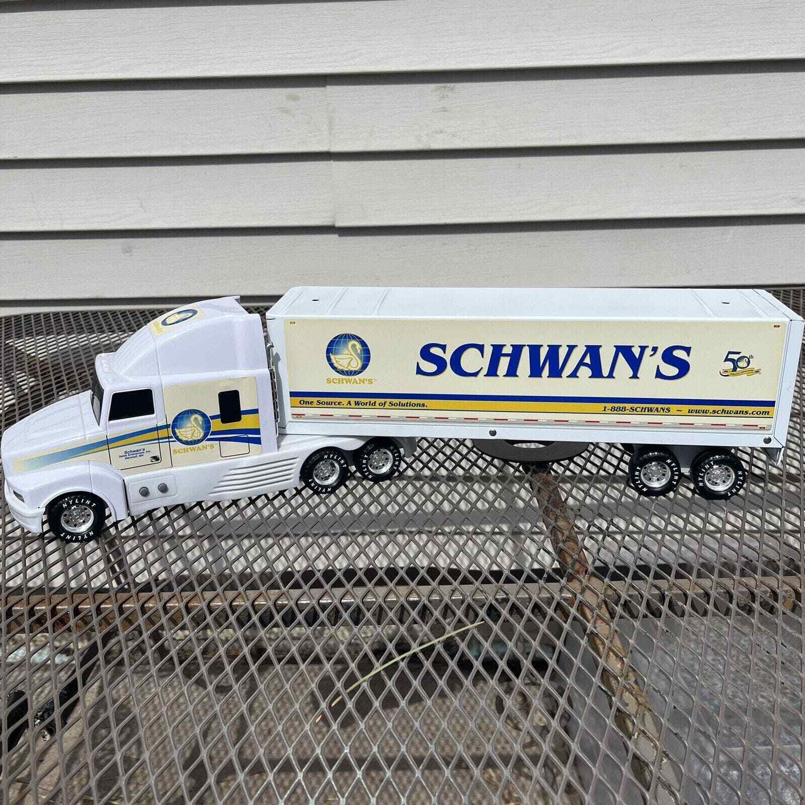 Vintage SCHWAN\'S Semi Truck Ice Cream 50th Anniversary Metal Nylint Diecast Rare