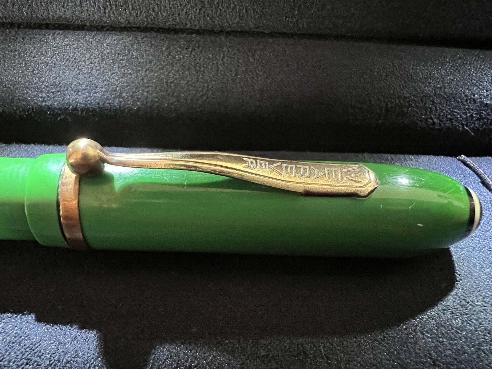 Wearever Pen Fountain Pen Green Lever for Ink Marking Antique 1930