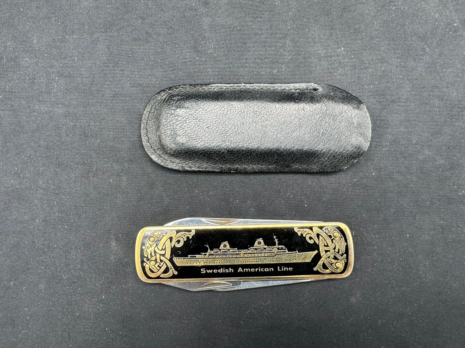 Vintage Swedish American Line Souvenir Pocket Knife by Eskilstuna