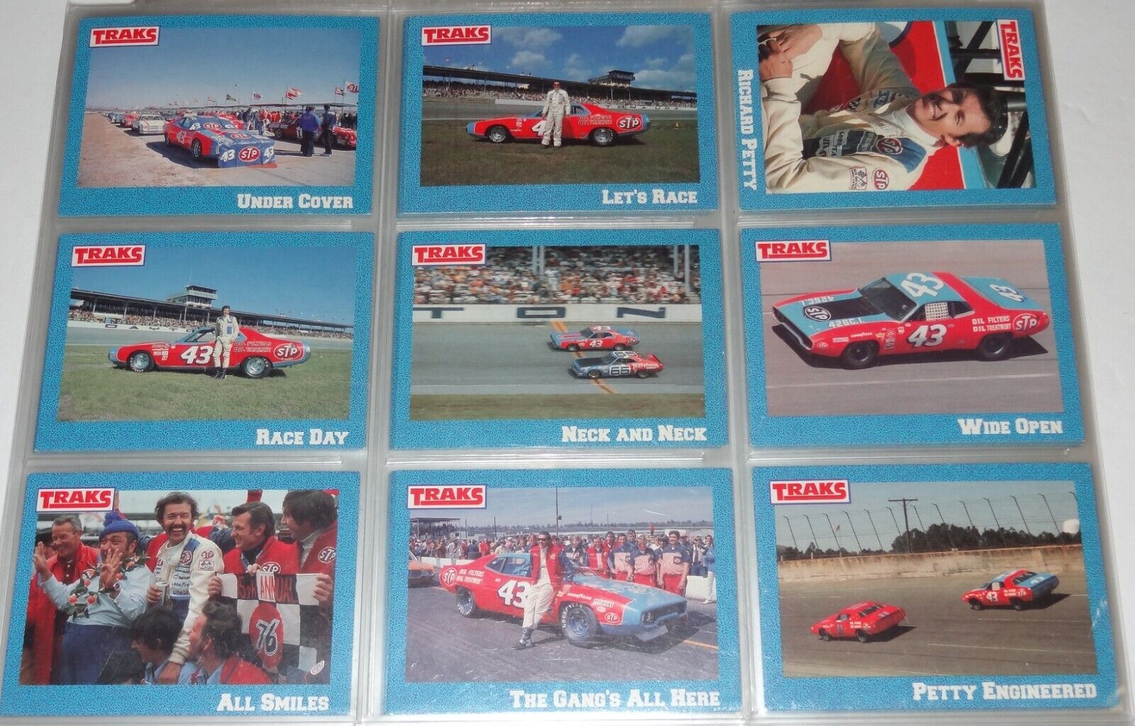 TRAKS RACING 1991 SPECIAL SET: 20 YEARS OF RICHARD PETTY Complete Card Set (50)