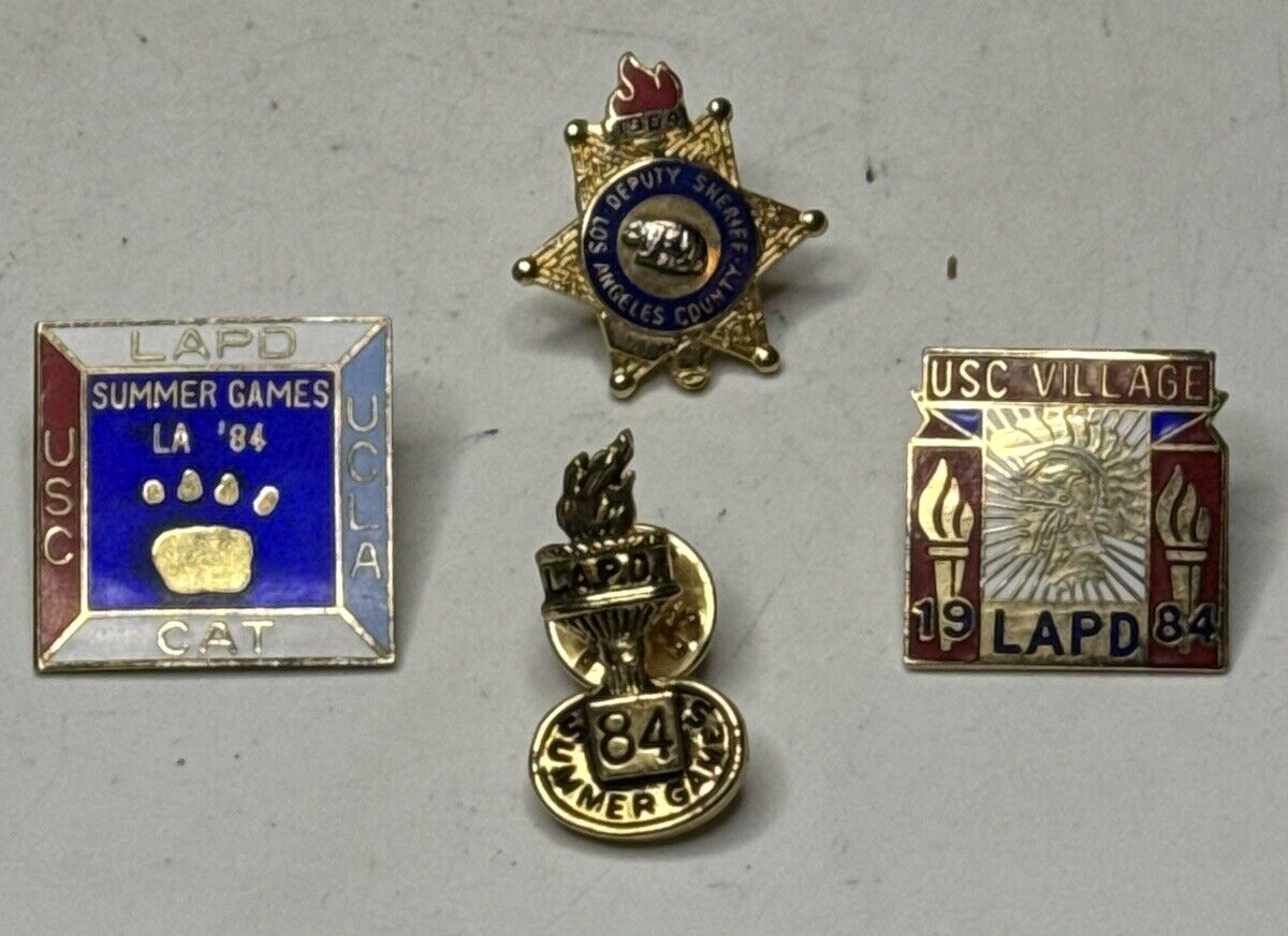 LAPD 1984 USC VILLAGE LOS ANGELES OLYMPIC PIN Lot