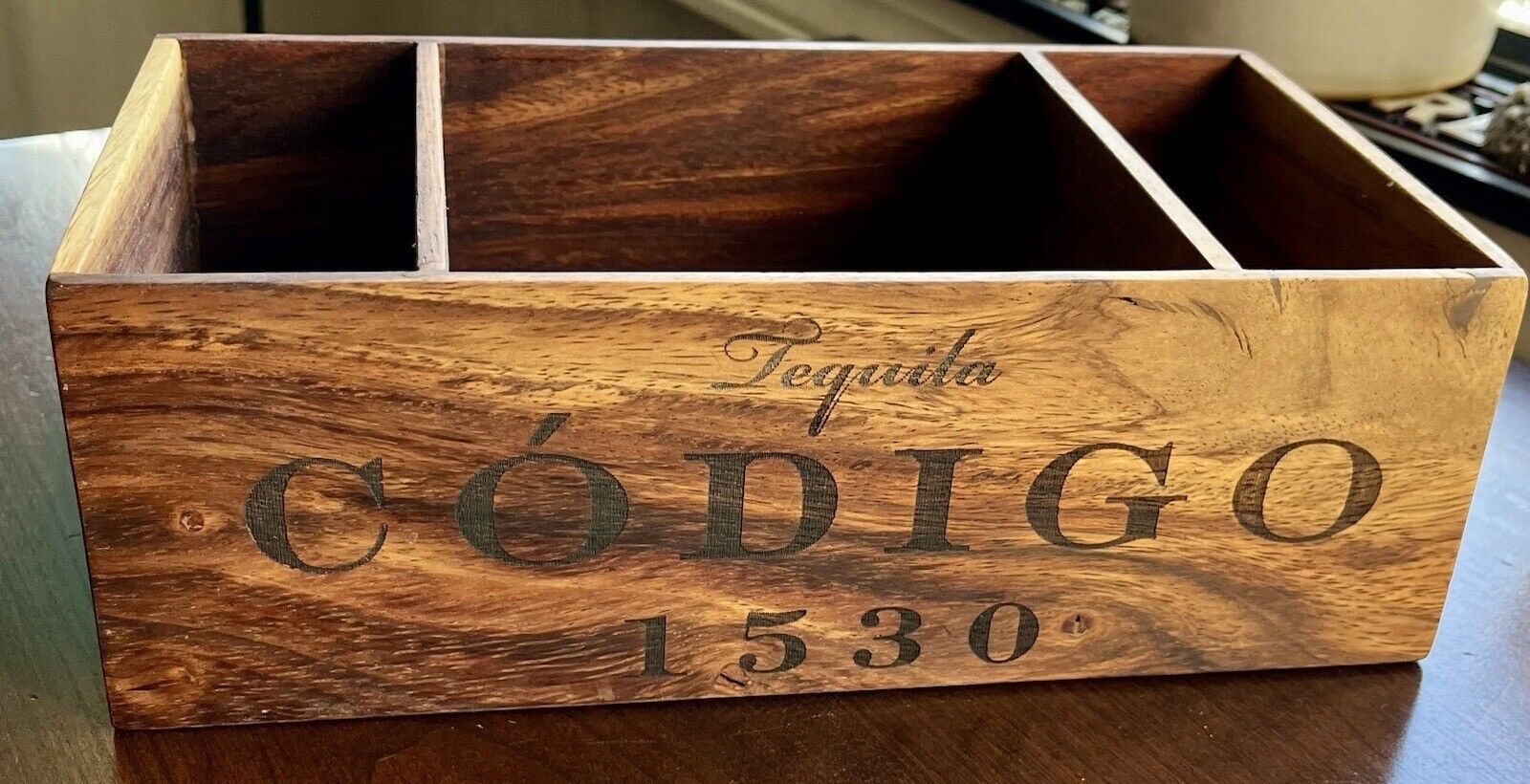 Codigo 1530 Tequila Wood Napkin & Straw Holder Bar Caddy *BRAND NEW* Bar Tools
