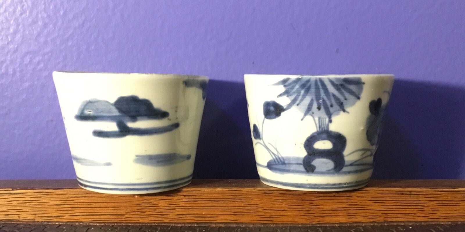 Two Antique  Soba Choko  Cups From Japan