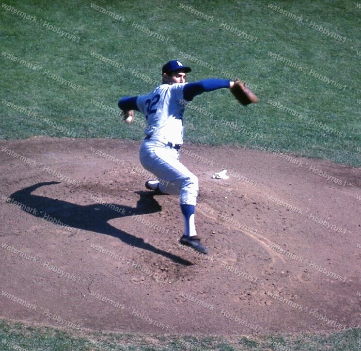 SANDY KOUFAX Los Angeles Dodgers 1963 World Series MLB Original 35mm Photo Slide