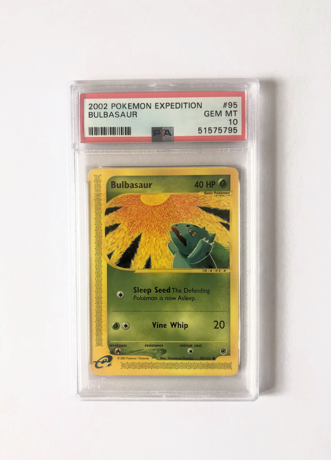 2002 PSA 10 Pokemon Bulbasaur Expedition 95/165 Gem Mint