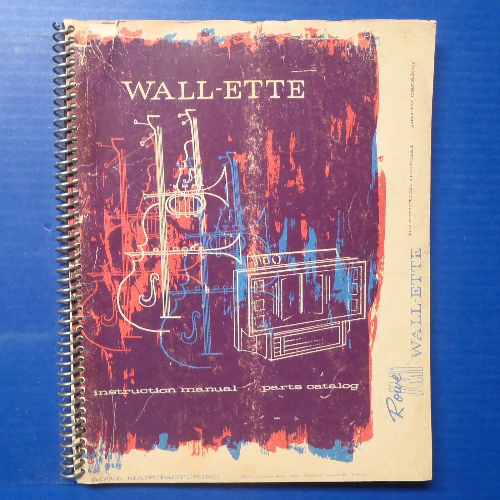 Rowe/AMI WALL-ETTE Wall Console WR Service Manual & Parts Catalog - Original