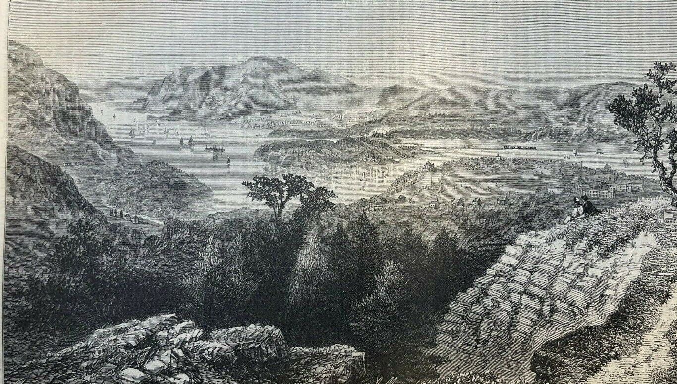 1876 Hudson River New York West Point Newburgh Albany illustrated