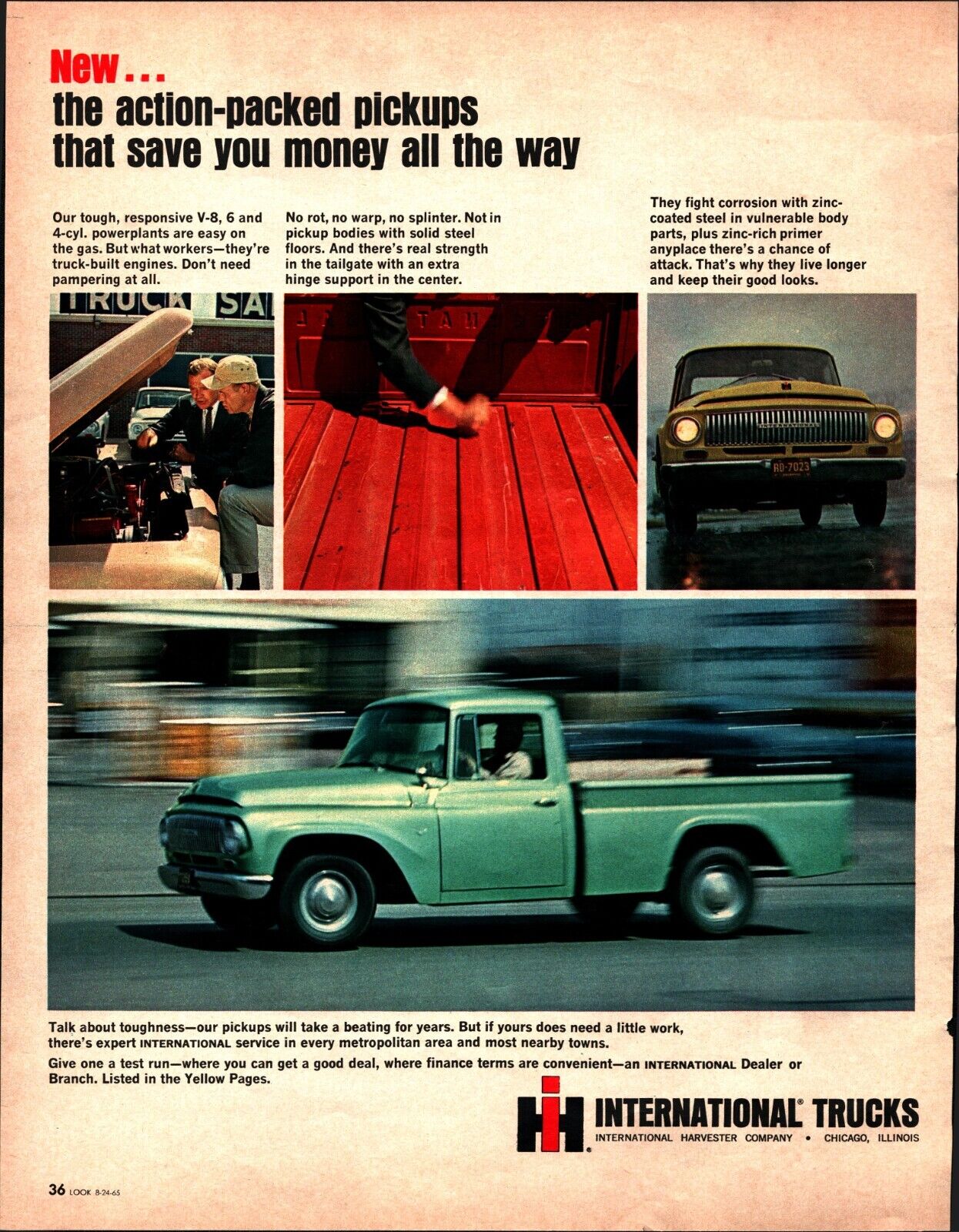 1965 INTERNATIONAL PICKUP TRUCKS Genuine Vintage Ad