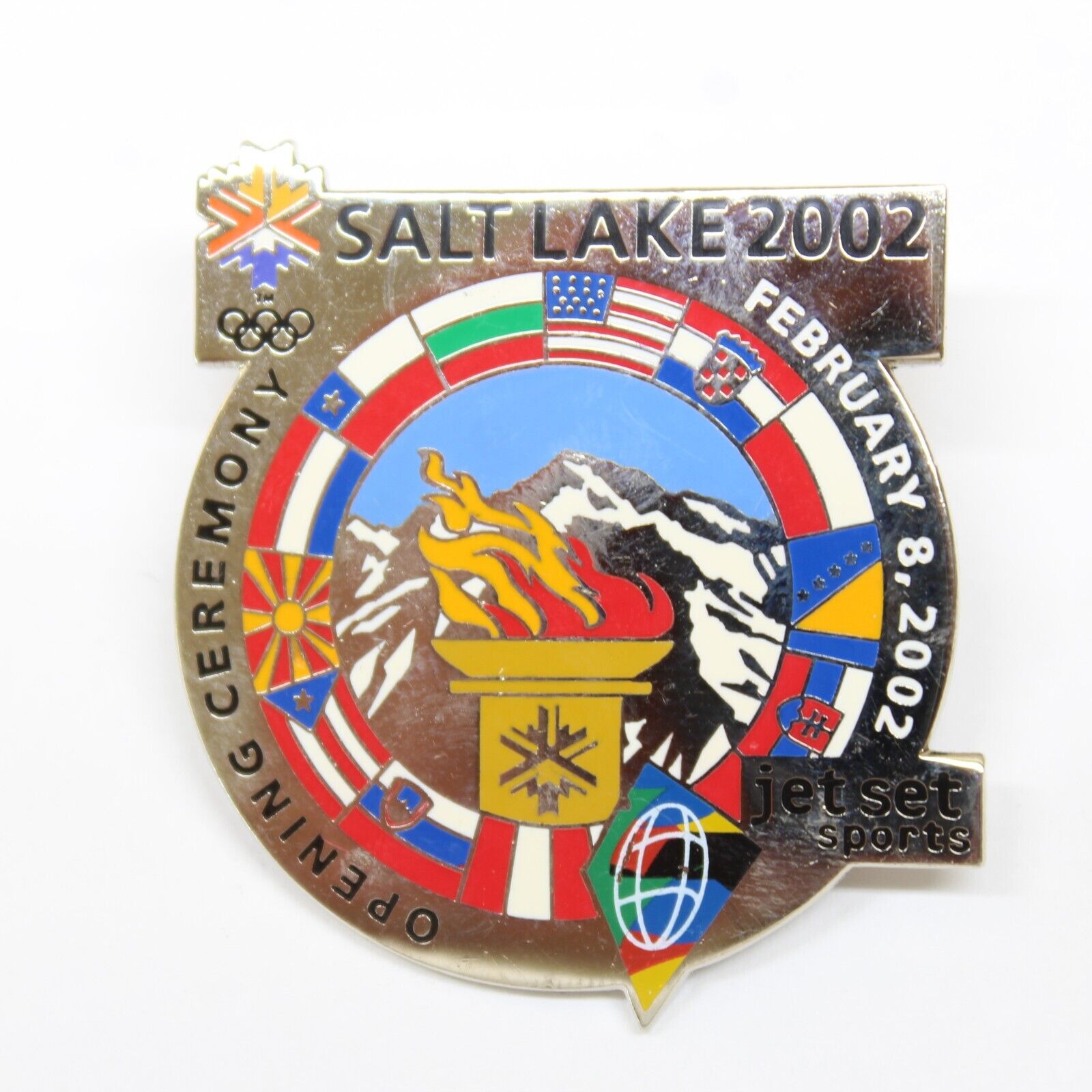 Salt Lake 2002 Opening Ceremony February 8 2002 Jet Set Sports Pin Lapel