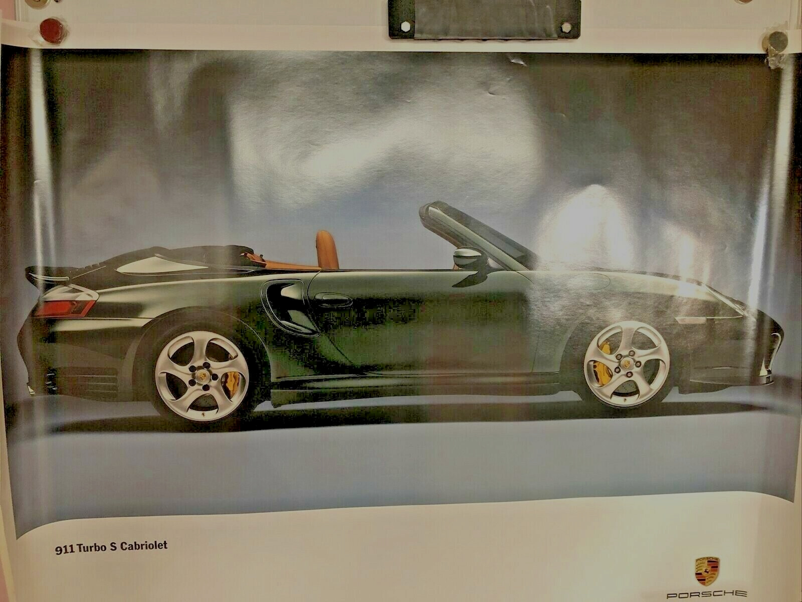 RARE AWESOME FACTORY Original Porsche Poster 2004  911 Turbo S Cabriolet