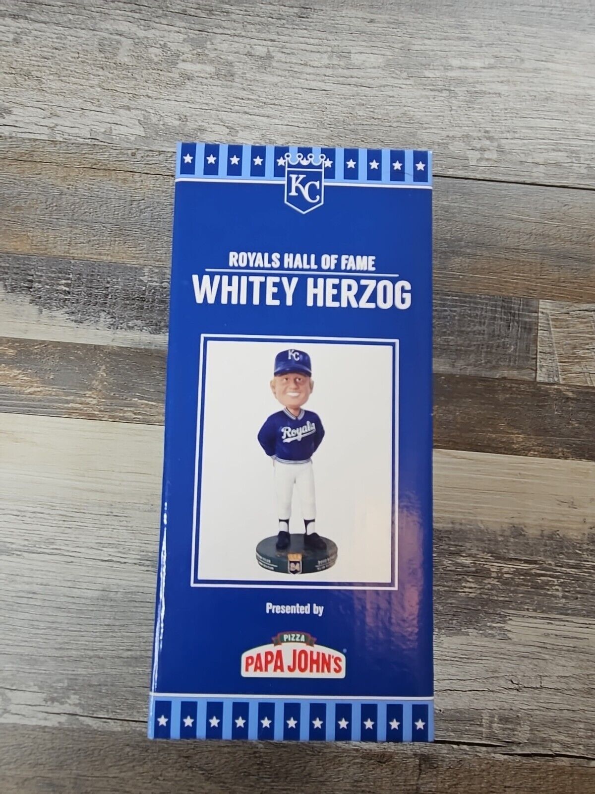 Whitey Herzog Bobblehead Doll Royals Hall of Fame 2021 