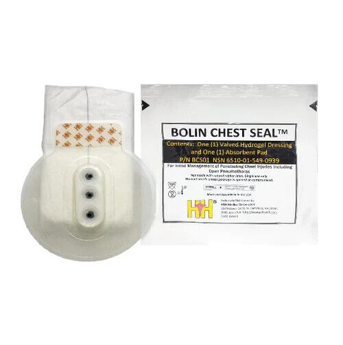 H&H Medical Bolin Chest Seal Sterile 6\'\' Wound Dressing