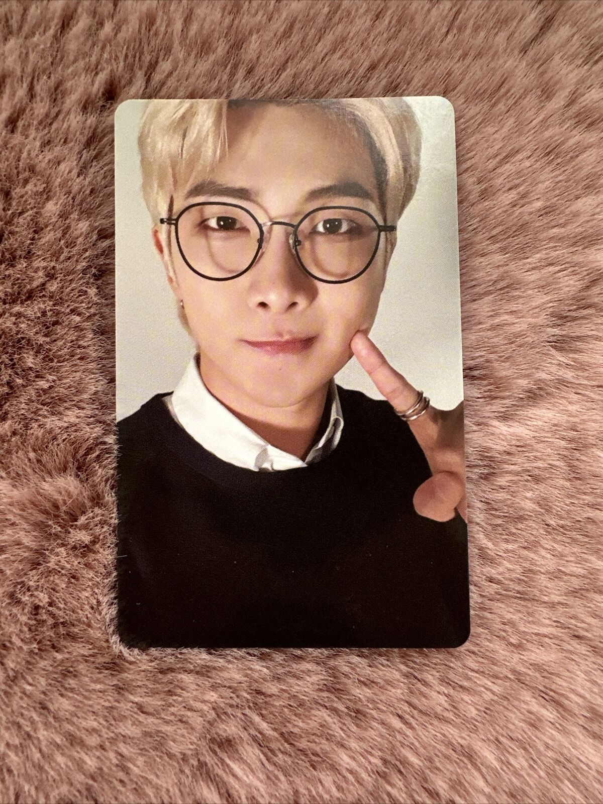 BTS RM \'Double Sided\' Official Photocard + FREEBIES