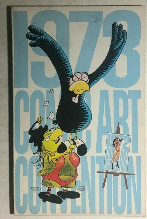 1973 NY COMIC ART CONVENTION program book Russ Heath Myers cosplay C C Beck FINE