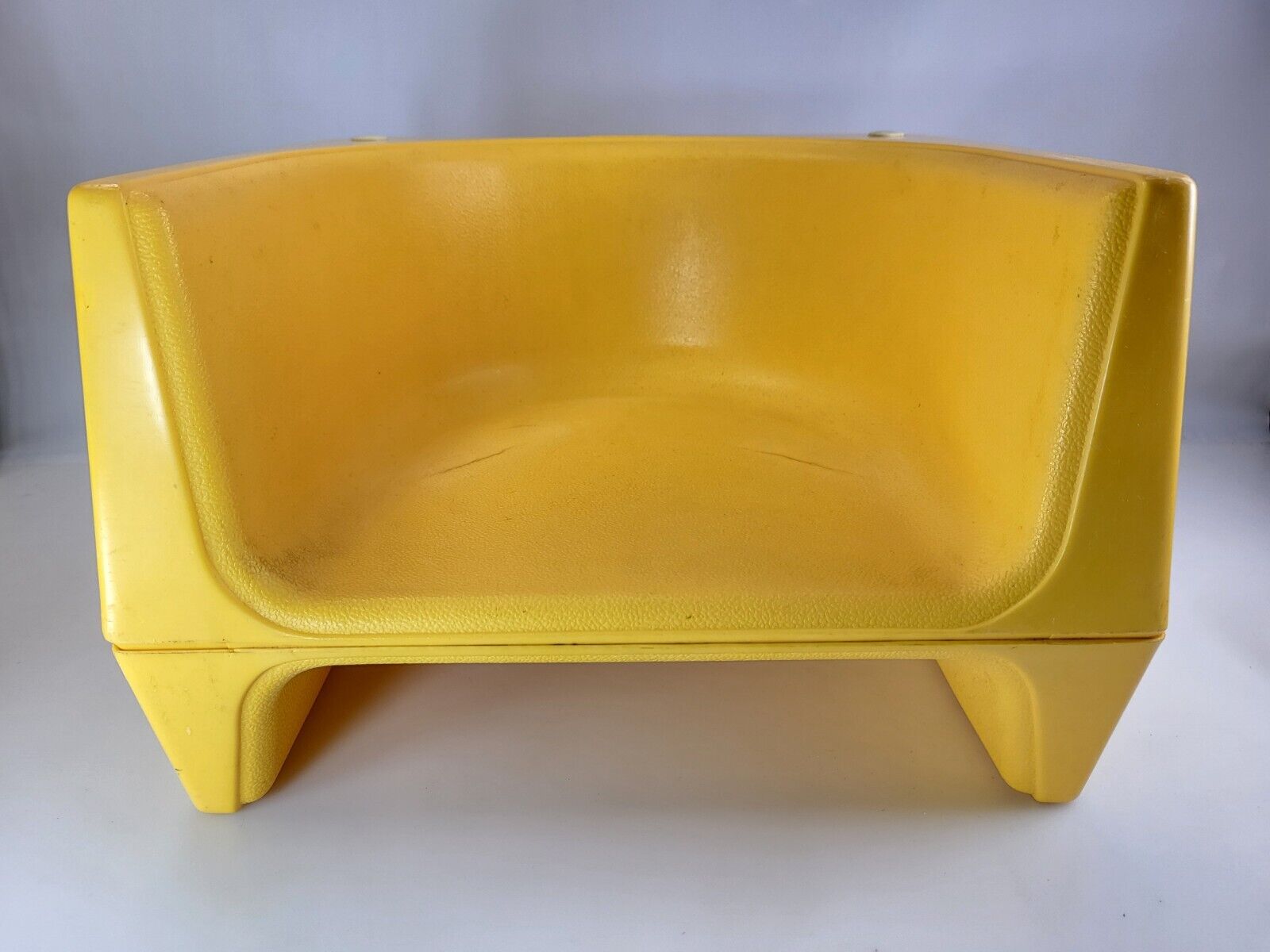 Vintage 1970\'S COSCO YELLOW REVERSIBLE CHILD BOOSTER SEAT 3\