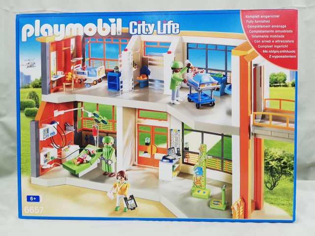 Playmobil Furnished Children\'S Hospital Playset City Life 6657
