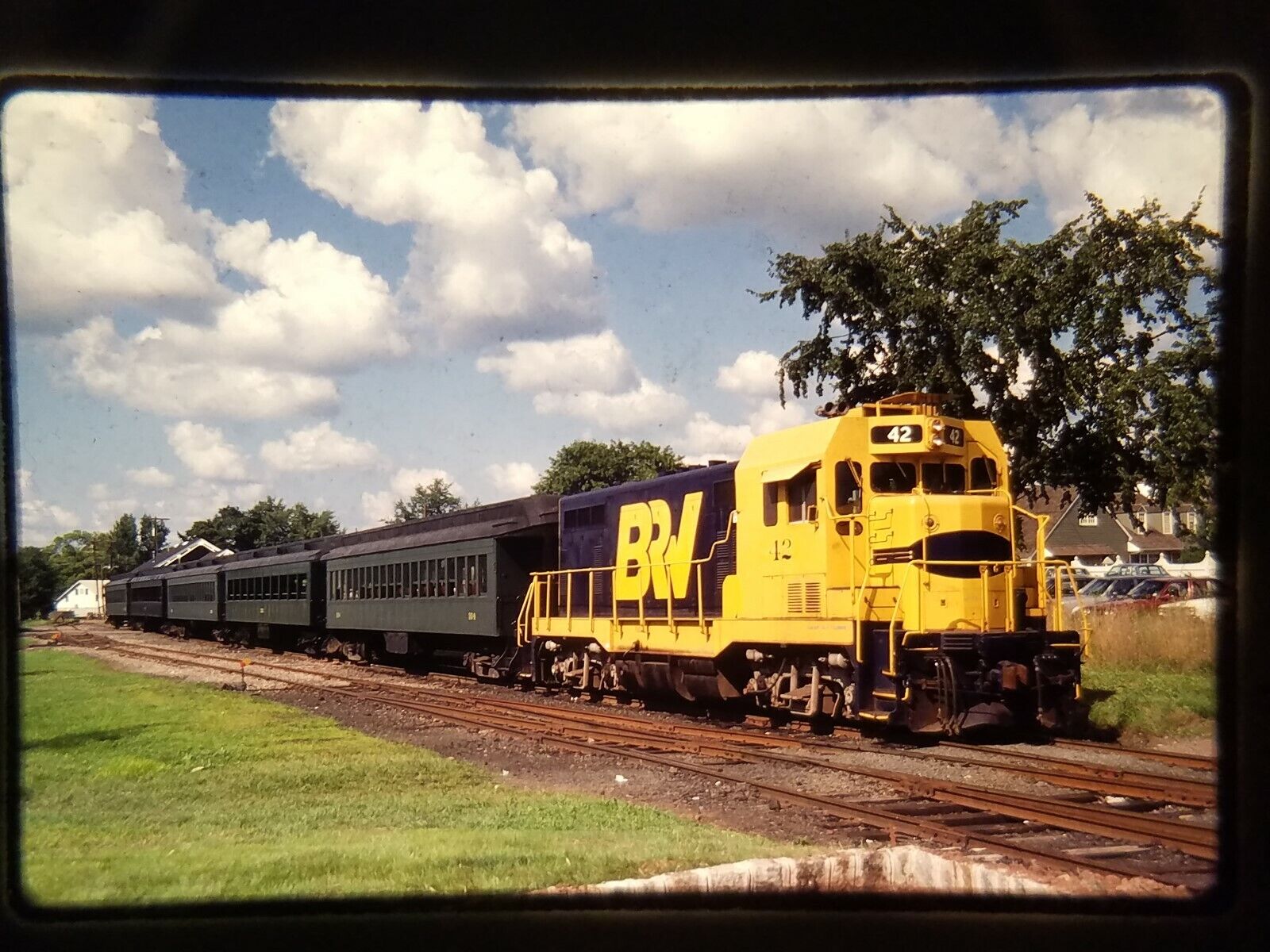 ZQ07 TRAIN SLIDE Railroad Short Line BR&W 42 Flemington NJ 1985