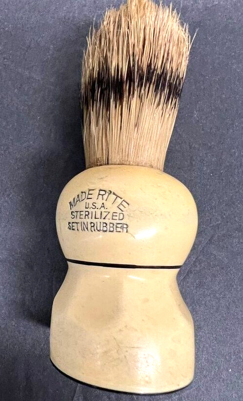 Vintage Made-Rite Shaving Brush #17 4 x 1 3/8\