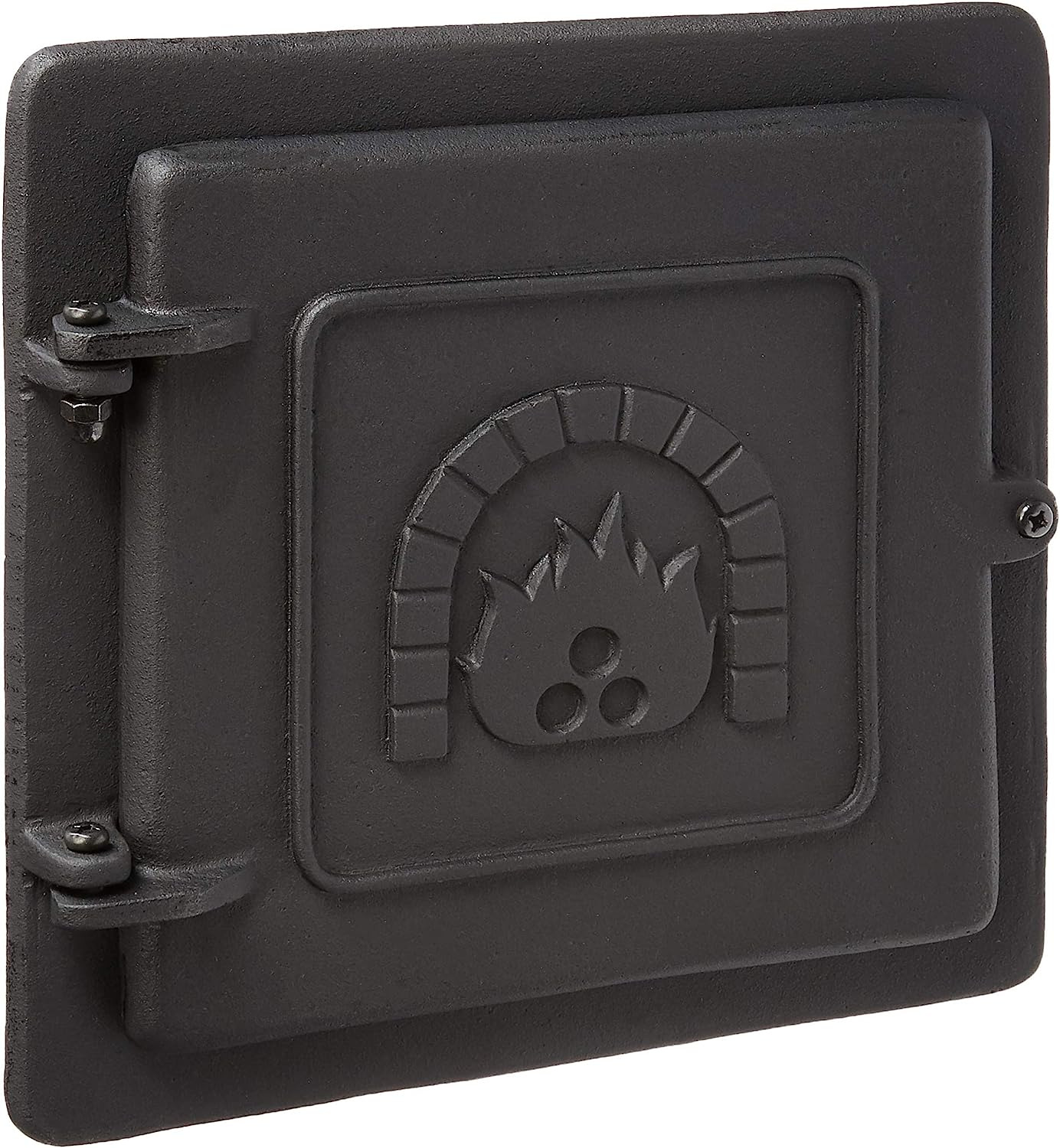 Cast Iron Clean-Out Door, 8 by 8-Inch,Black