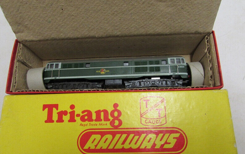 Triang TT T.96 EARLY A1A-A1A D5501 BR Green WIRE handrails Near Mint Boxed