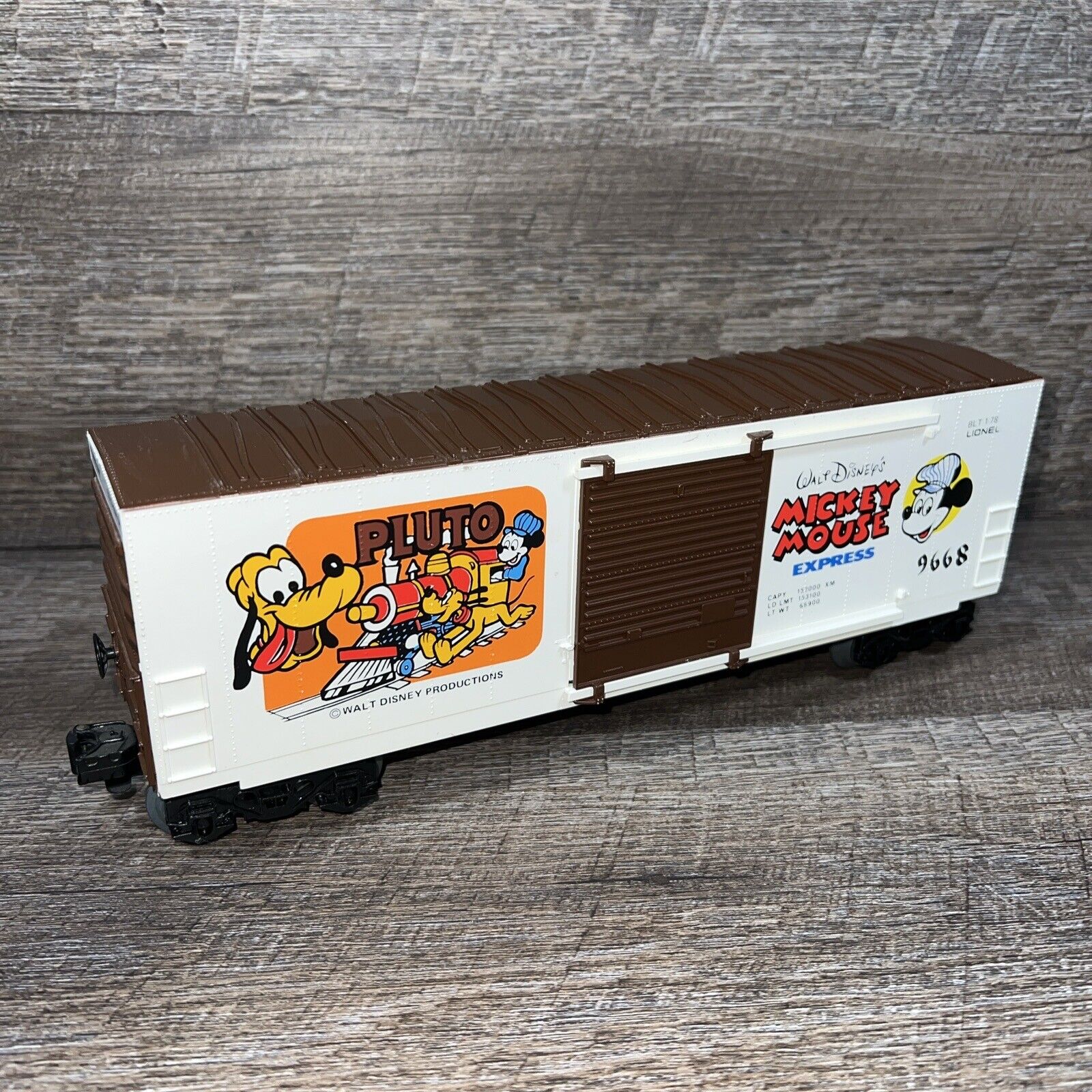Vintage 1977 Lionel Mickey Mouse Train Box Car ~ Pluto 6-9668