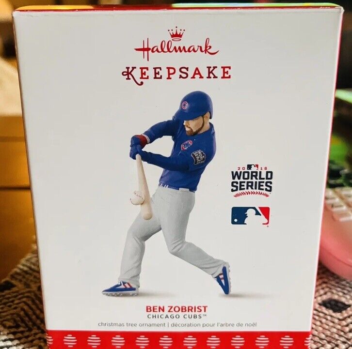 Ben Zobrist - Chicago Cubs - Hallmark Keepsake Ornament 2017 - with box