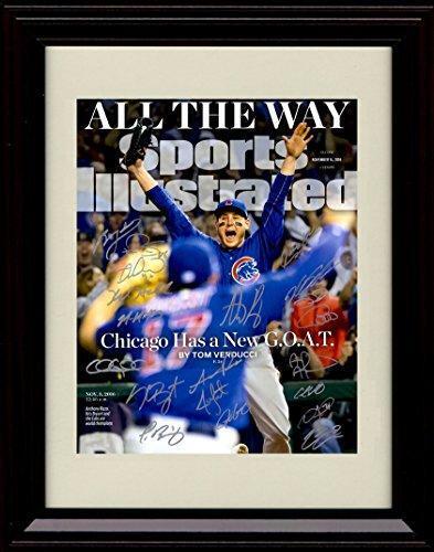 Gallery Framed Anthony Rizzo and Kris Bryant SI Autograph Replica Print - 2016
