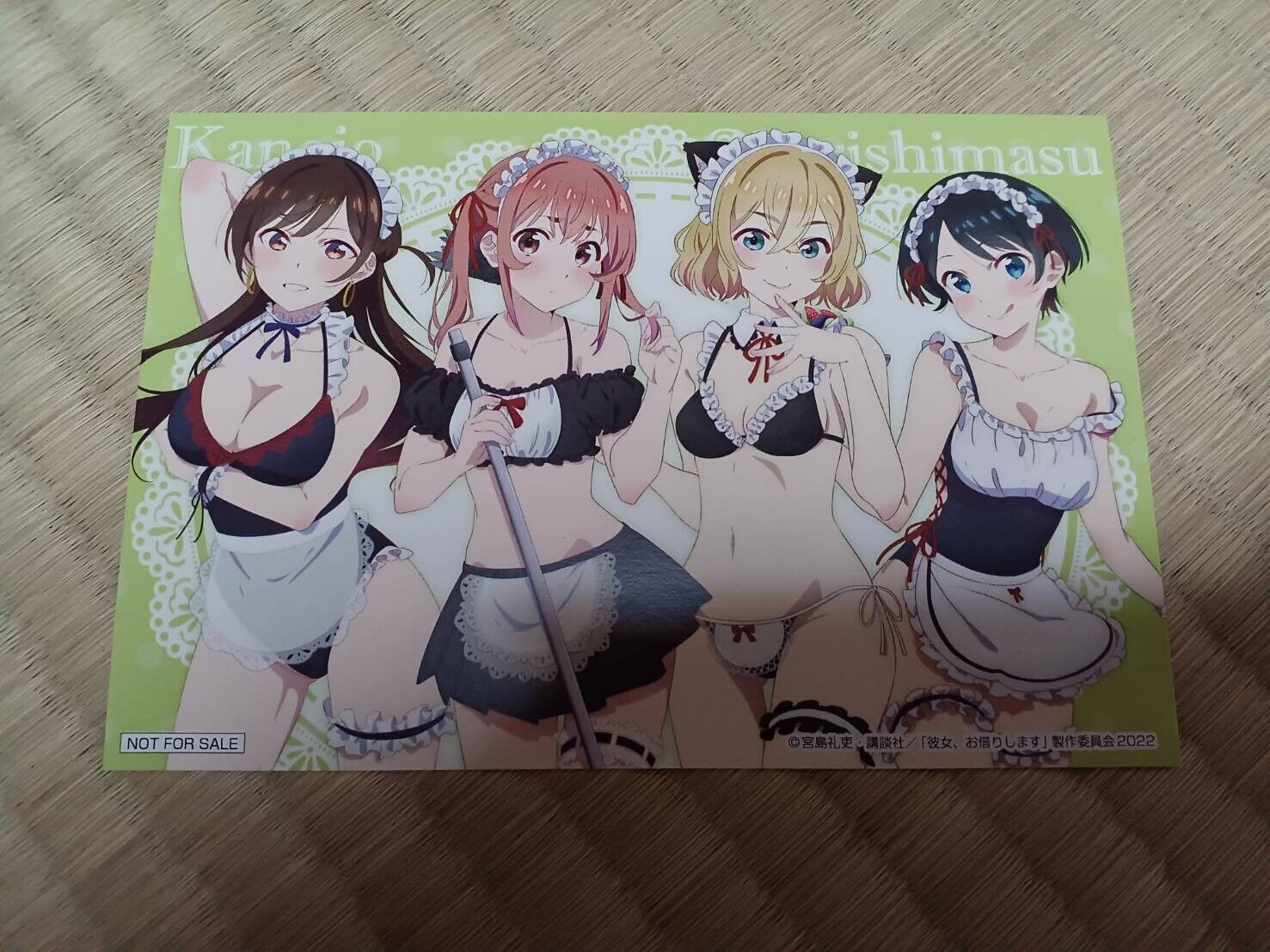 Japanese anime Rent-A-Girlfriend Bonus bromide cute printed in rare