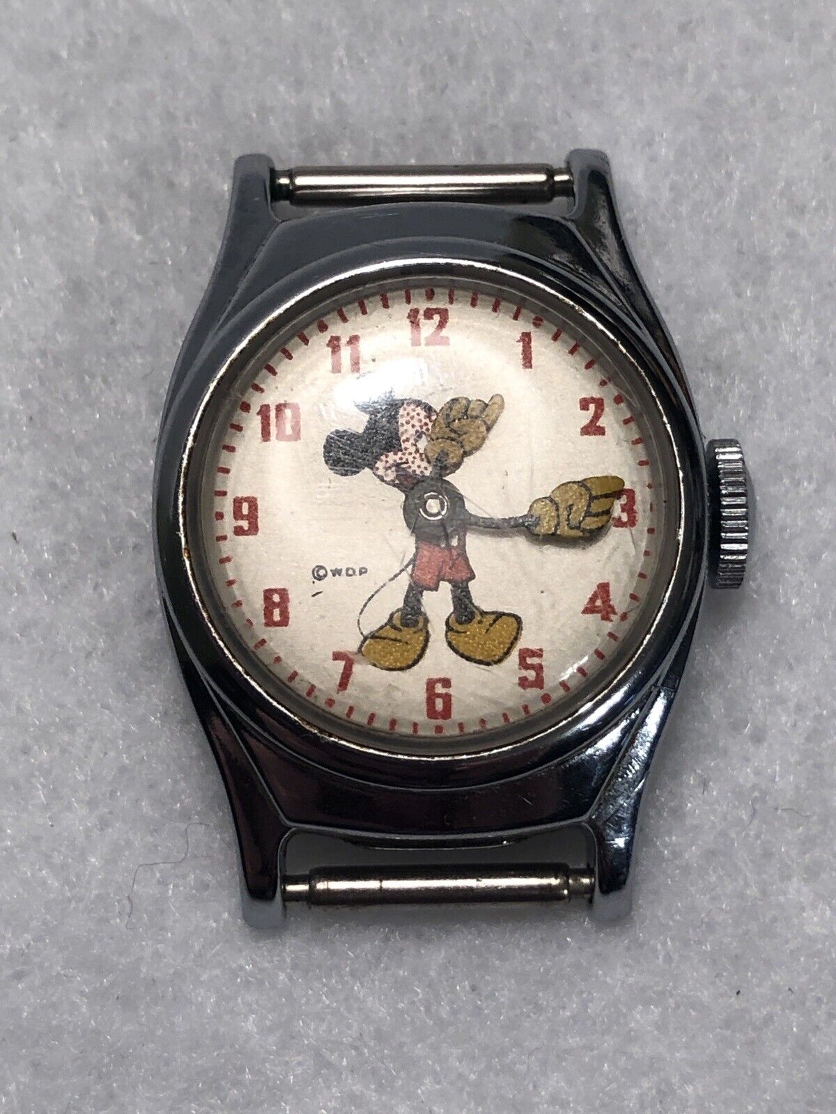 1950s Vintage Timex Mickey Mouse Watch Ladies/Childs Great Physical Cond Runs