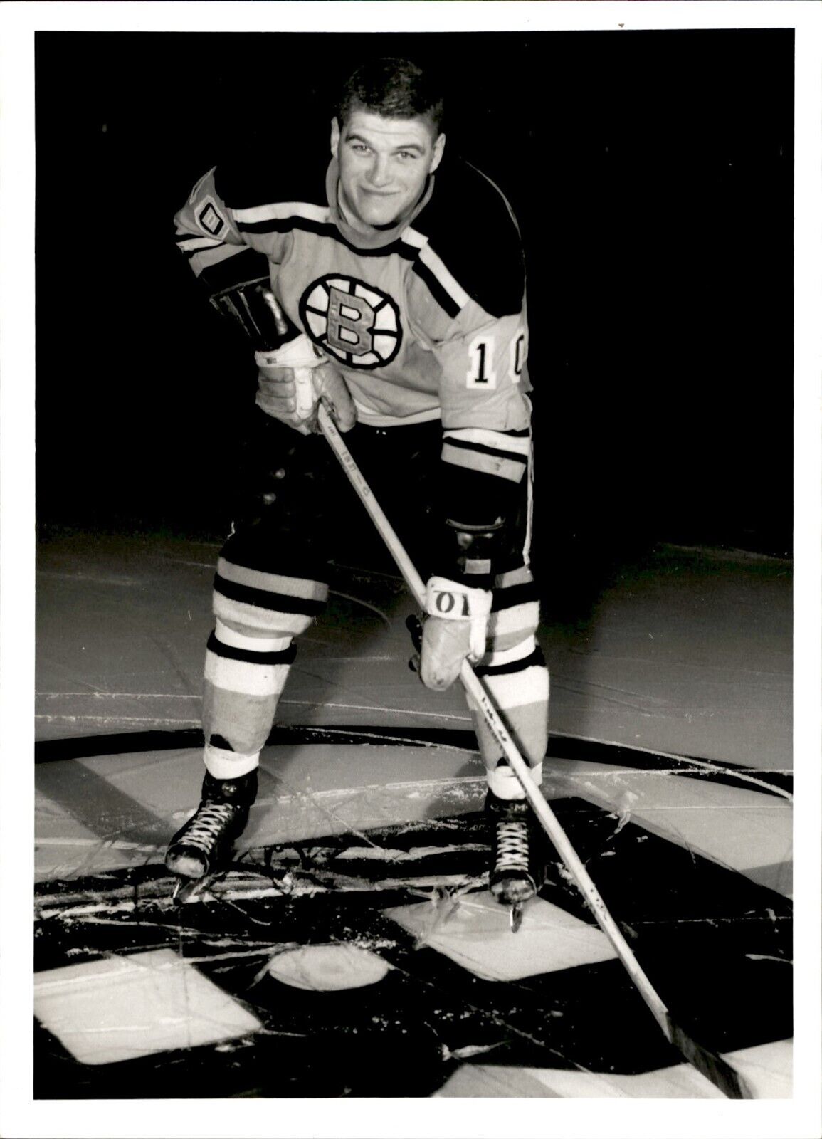 PF18 Original Photo GILLES MAROTTE 1965-67 BOSTON BRUINS NHL ICE HOCKEY DEFENSE