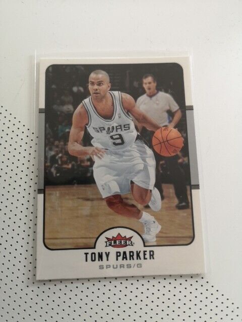 2006 2007 Tony Parker San Antonio Spurs NBA #175 Fleer Basketball Card