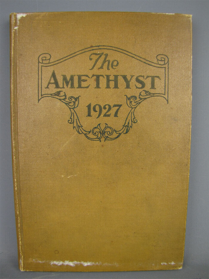 Antique 1927 The Amethyst Senior Year Book Deering High School Portland Maine