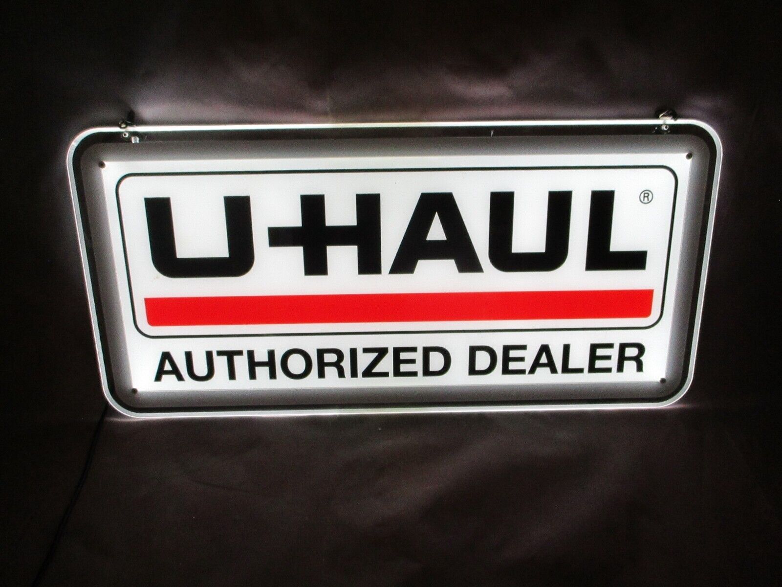 U-HAUL Rentals Authorized Dealer Double Sided Lighted SIGN 23” X 11” Window Sign