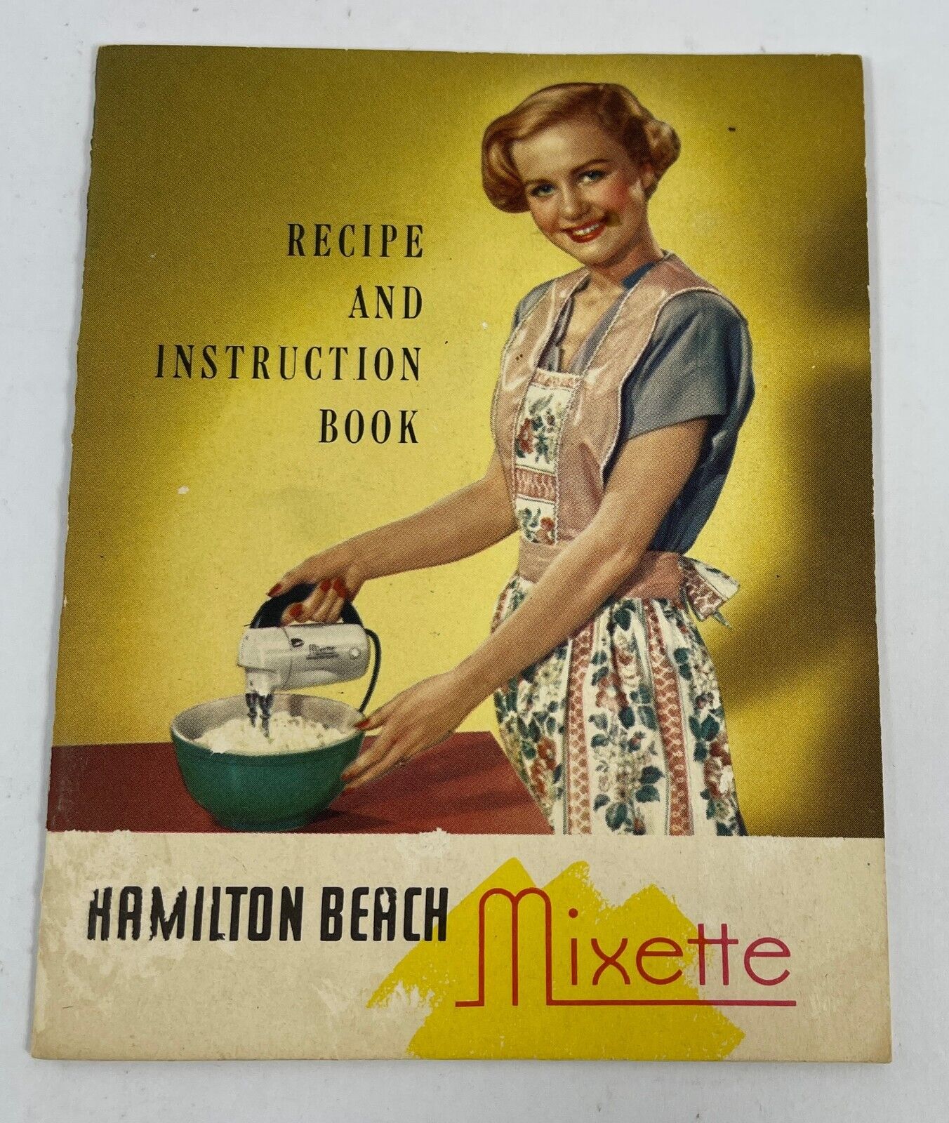 Vintage HAMILTON BEACH MIXETTE Mixer Recipe & Instruction Book 16 pages