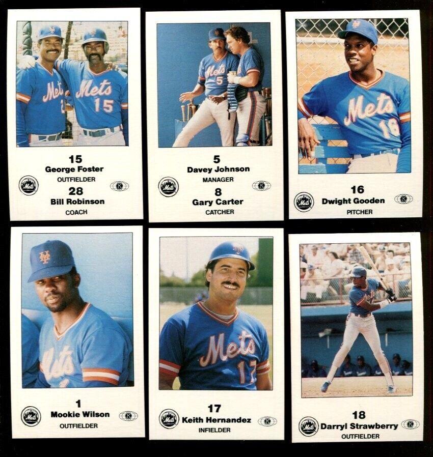 1985 METS POLICE BASEBALL COMPLETE SET MINT W/DWIGHT DOC GOODEN RC *INV6436