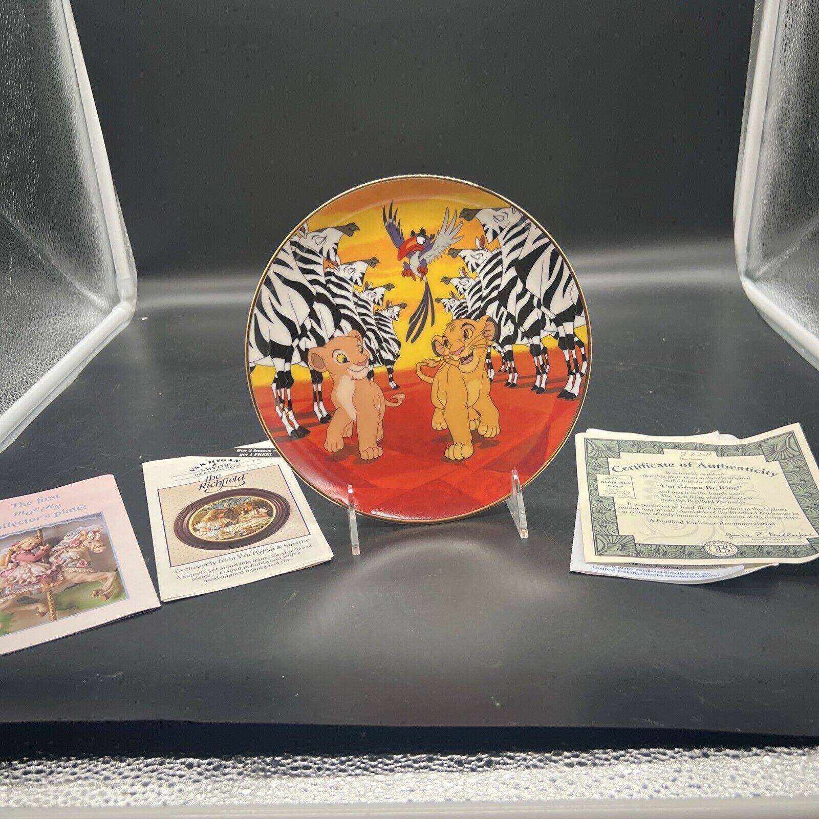 The Lion King I'm Gonna Be King 1995 4th Issue Of Bradford Collecter Plate