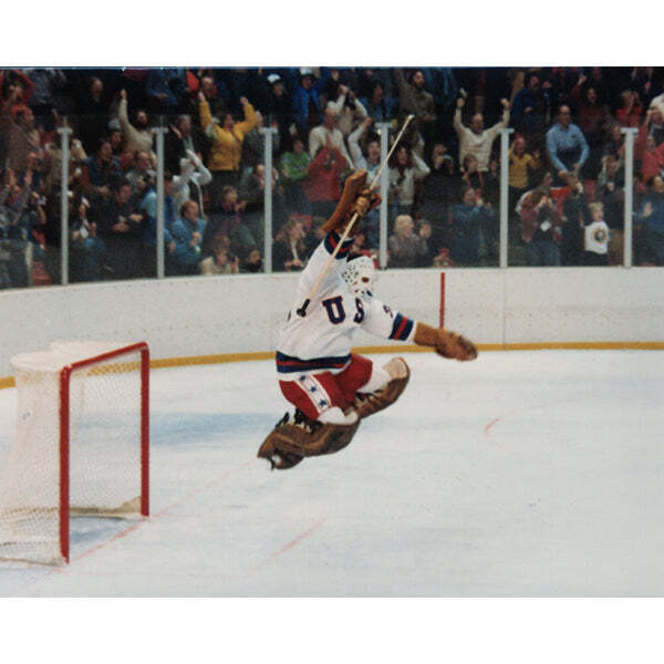 Jim Craig Miracle on Ice 1980 USA Hockey Lake Placid Gold Medal Official Photo \