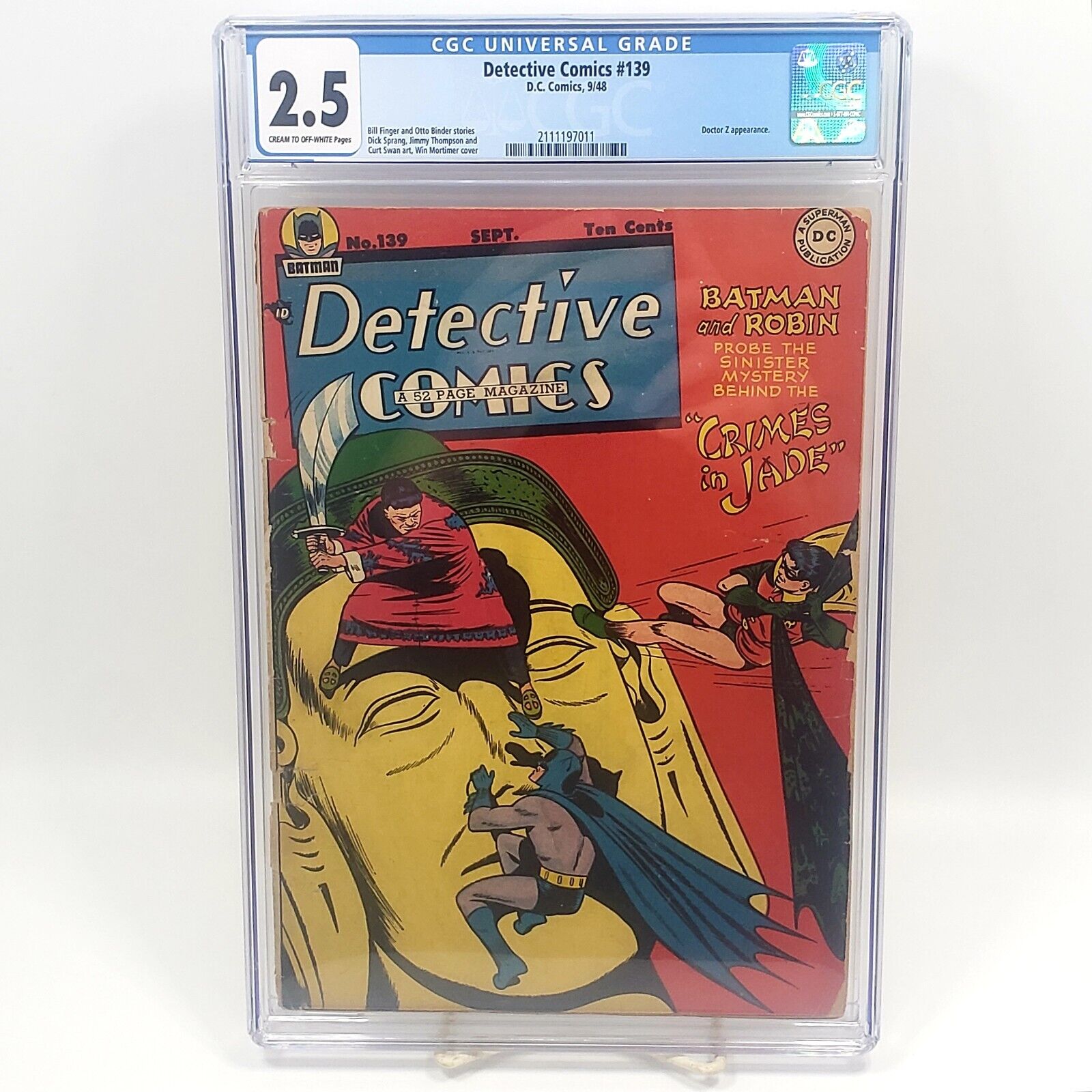 Detective Comics #139 (1948) [D.C. Comics] (CGC: 2.5)