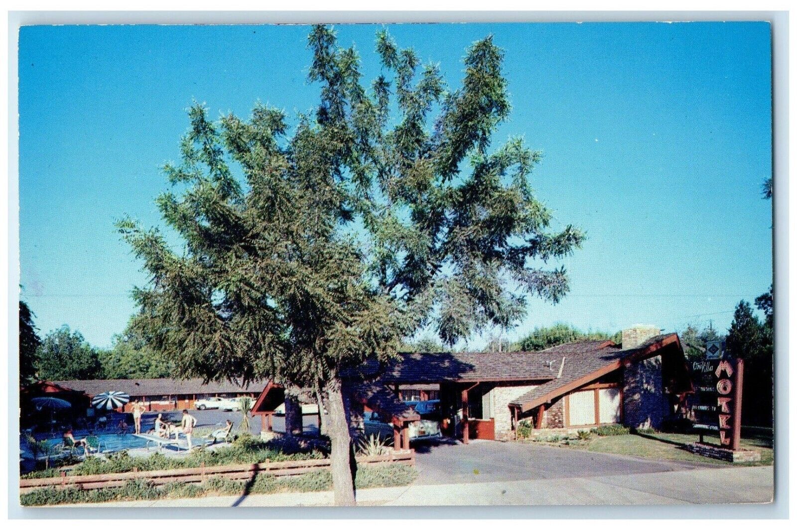 c1960\'s The Oro Villa Motel Oroville California CA Vintage Unposted Postcard