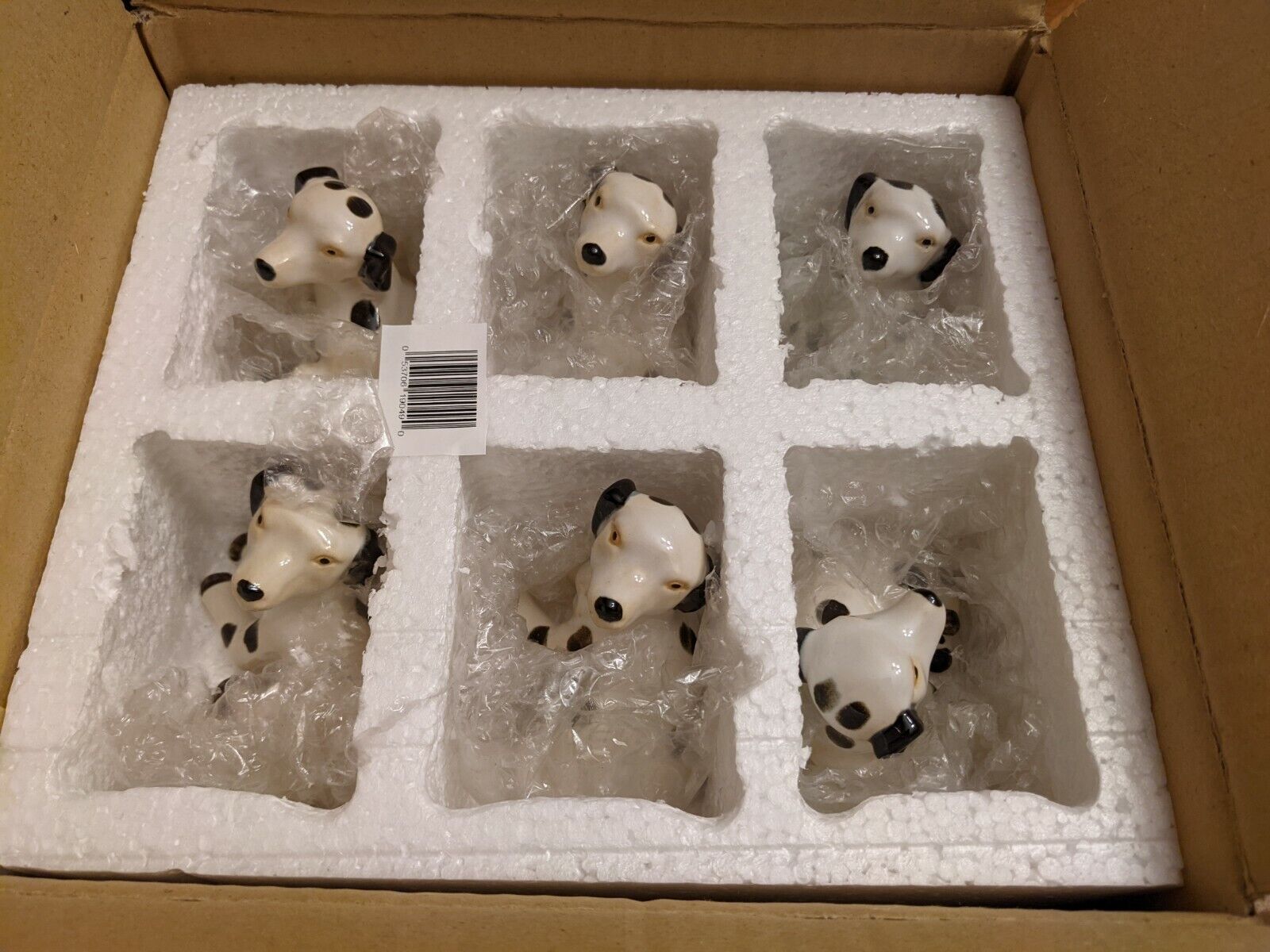 Andrea By Sadek 19049 Collectibles Set of 6 Dalmation Dog Figurines