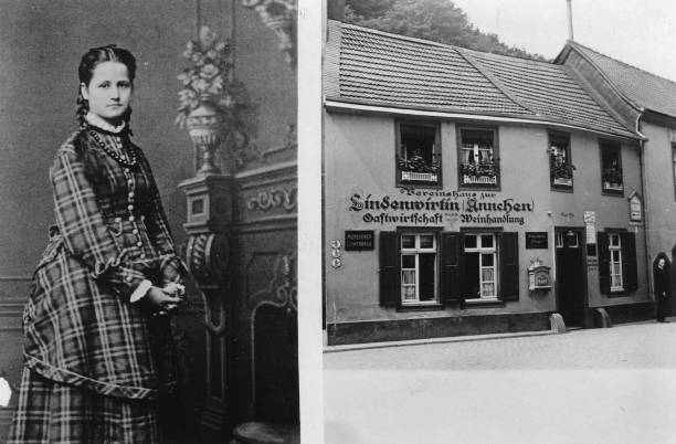 The 17-year old restaurant owner Aennchen Sibilla Schumacher which- Old Photo