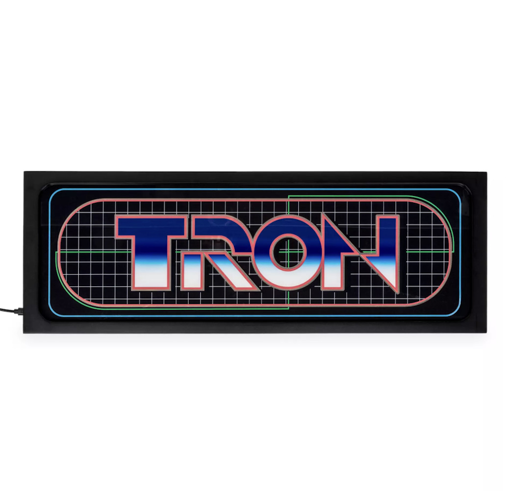 Disney Parks 2023 Tron LED Light-Up Sign New