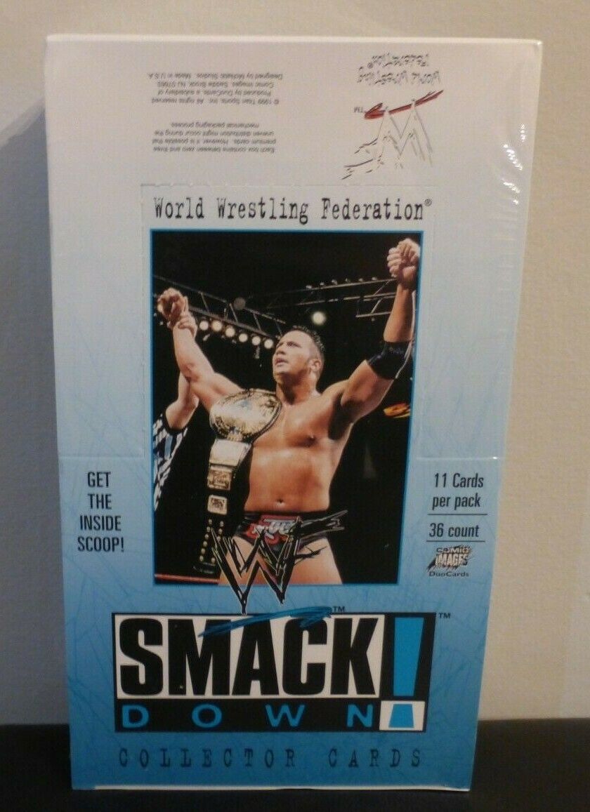 1999 SmackDown WWF Trading Cards Sealed Box, Rock, Austin - The Rock Variant
