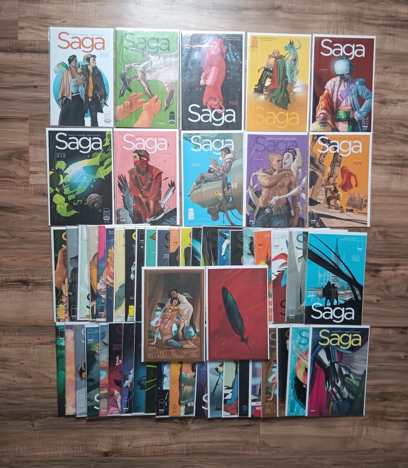 Image Comics Saga #1-54, first prints, #50 Variant Included, Vaughn, Staples