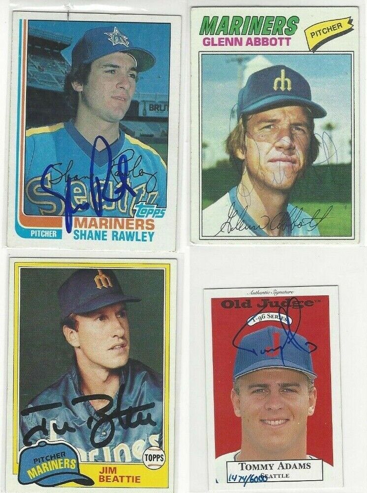 1981 Topps #443 Jim Beattie DP Signed Baseball Card Seattle Mariners