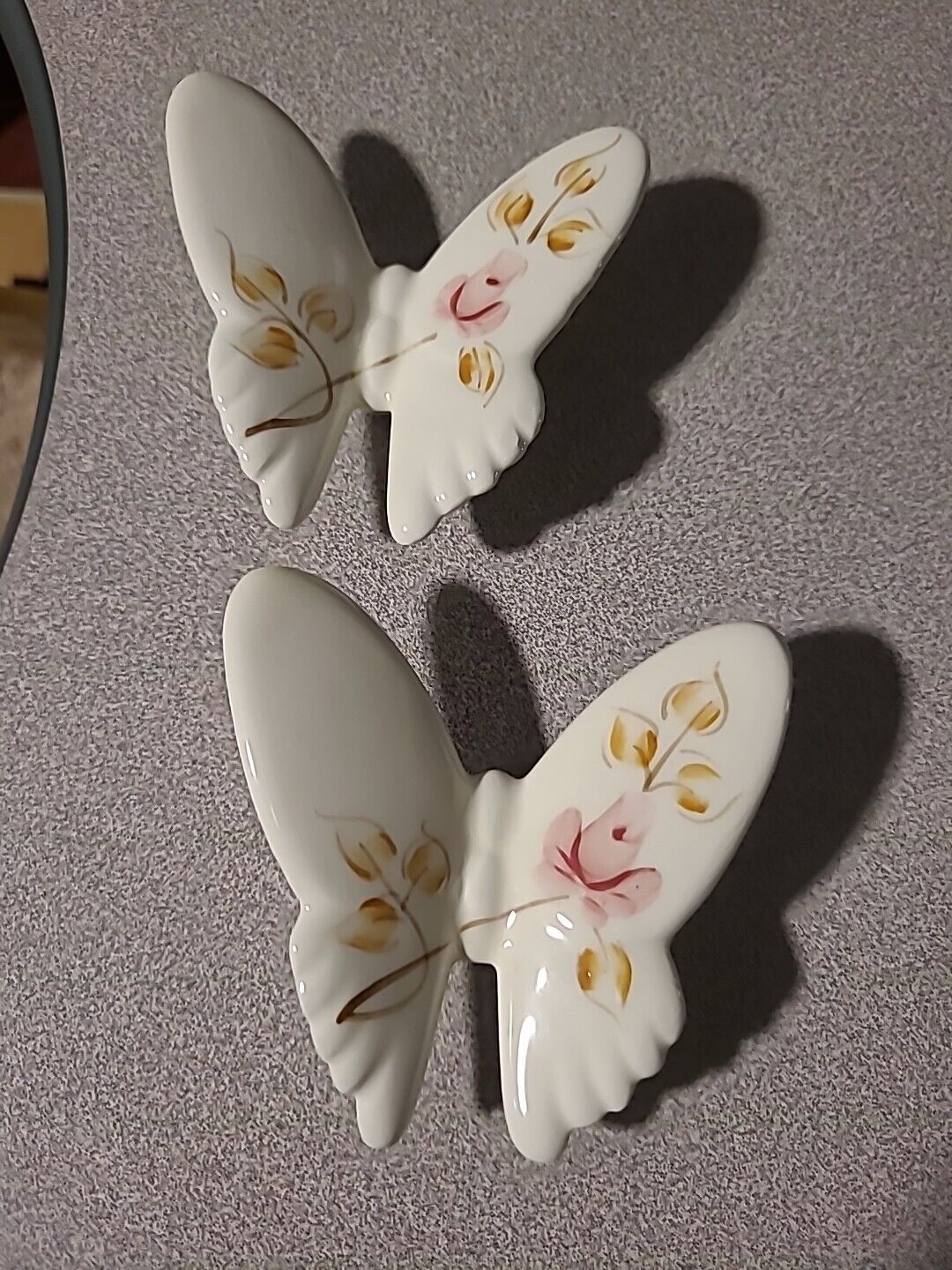 Set of 2 Matching Ceramic Butterflies