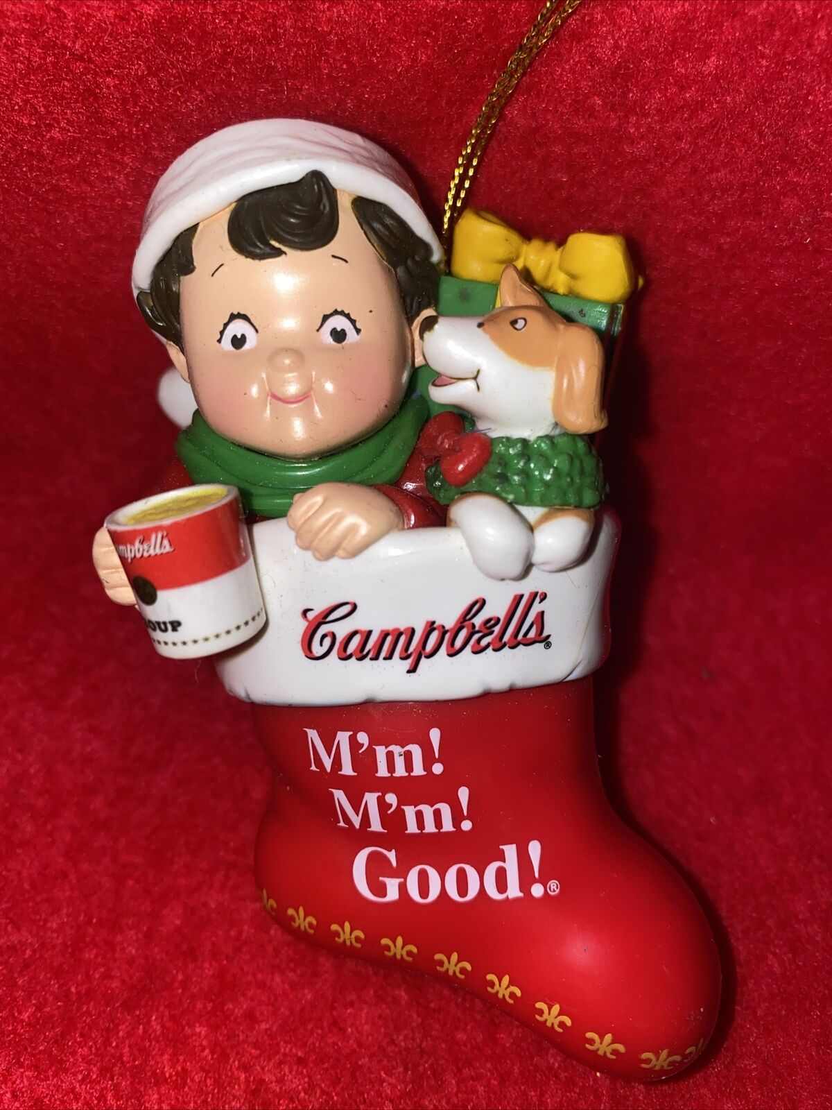 Campbells Soup Vintage Chirstmas Tree Ornament 