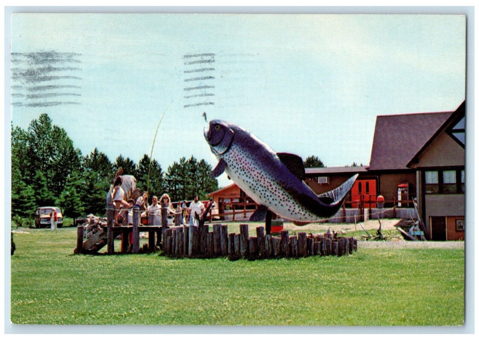 1991 National Fresh Water Fishing Hall Fame Hayward Wisconsin Vintage Postcard